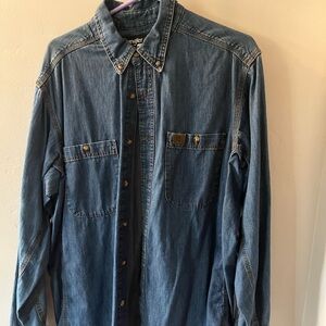 Wrangler RIGGS Workwear Blue Denim Shirt